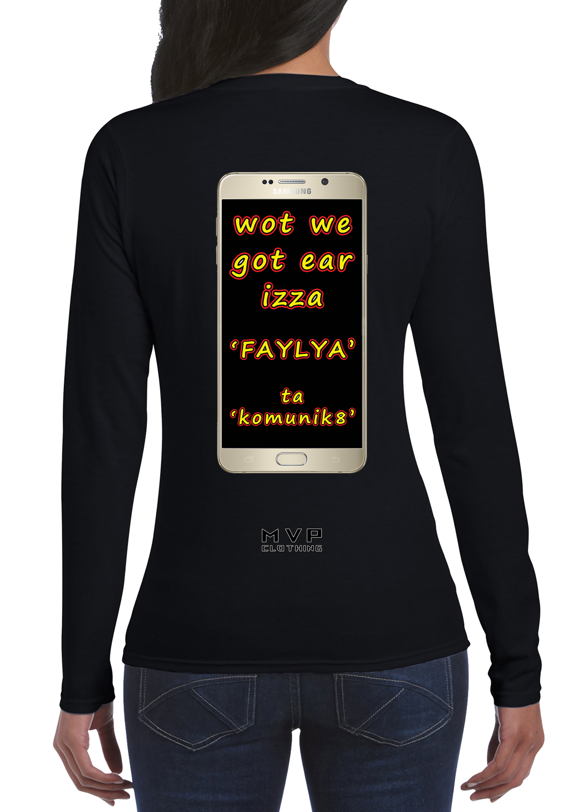 And Faylya to Komunik8 tee