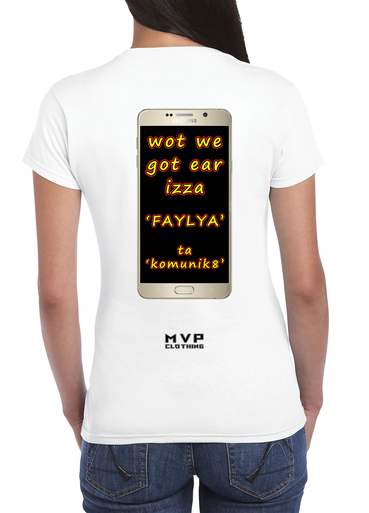 And Faylya to Komunik8 tee